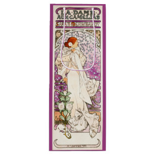 Sac Cadeau Pour Bouteille Alphonse Mucha La Dame 1896 Art Nouveau Vintage