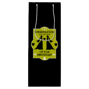 Sac Cadeau Pour Bouteille Anniversaire Mariage des filles gays