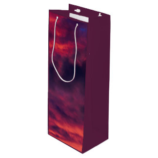 Sac Cadeau Pour Bouteille août rouge