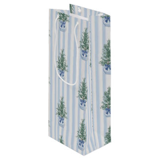 Sac Cadeau Pour Bouteille arbres