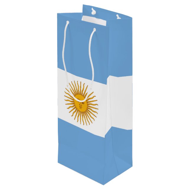 Sac Cadeau Pour Bouteille Argentina flag (Dos Angle)