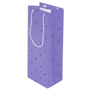 Sac Cadeau Pour Bouteille arrière - plan pourpre de diamant