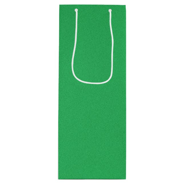 Sac Cadeau Pour Bouteille Arrière - plan vert tendance (Devant)