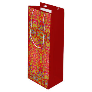 Sac Cadeau Pour Bouteille Art Abstrait 8
