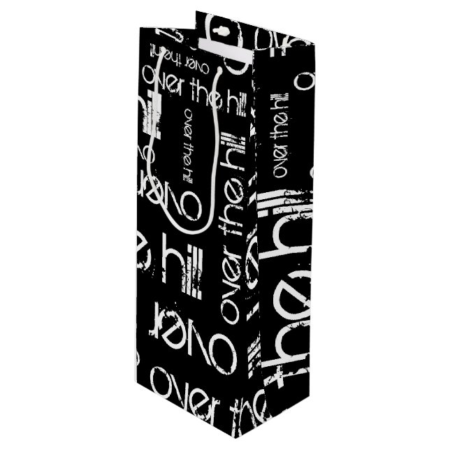 Sac Cadeau Pour Bouteille Au-dessus de la colline (Devant Angle)