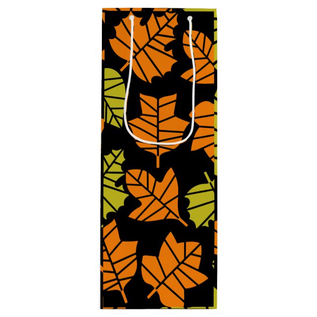 Sac Cadeau Pour Bouteille Automne Transition de la nature (Devant)