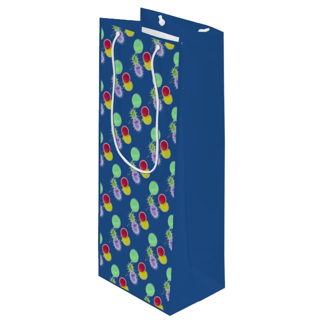 Sac Cadeau Pour Bouteille Ballons de fête (Devant Angle)