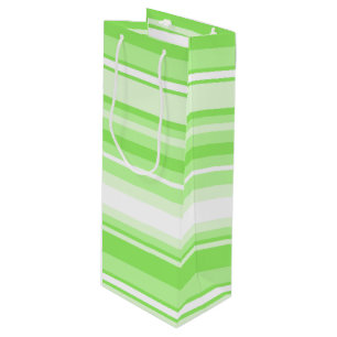 Sac Cadeau Pour Bouteille Bandes de chaux
