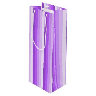 Sac Cadeau Pour Bouteille Bandes d'ombre pourpres