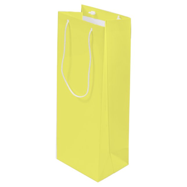 Sac Cadeau Pour Bouteille Beurre jaune (Devant Angle)