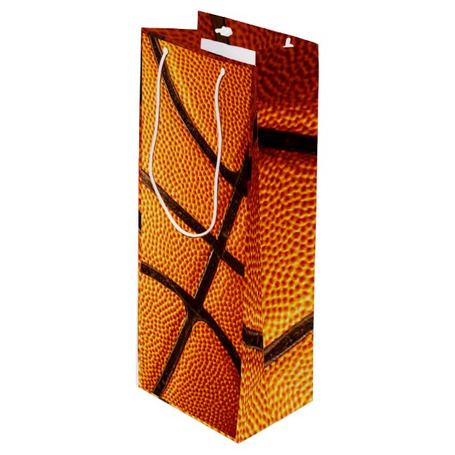 Sac Cadeau Pour Bouteille Big Orange Pimply Basket (Devant Angle)