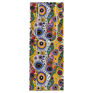 Sac Cadeau Pour Bouteille Bolsa para Vino con Estampado Psicodélico Colorido