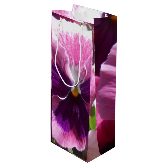 Sac Cadeau Pour Bouteille Bonheur (Devant Angle)
