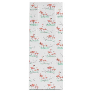 Sac Cadeau Pour Bouteille Bouteille multi de sac de cadeau de Flamants roses