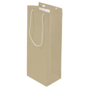 Sac Cadeau Pour Bouteille Brown clair - Beige - Tan Solide Tendances de coul