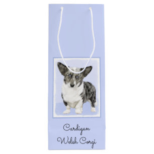 Sac Cadeau Pour Bouteille Cardigan Welsh Corgi Peinture - Art Chien original
