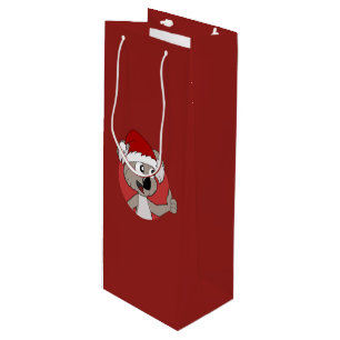 Sac Cadeau Pour Bouteille Caricature de koala de Noël