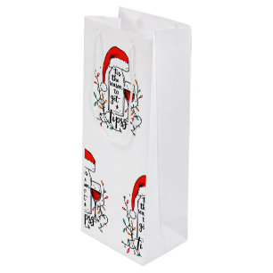 Sac Cadeau Pour Bouteille C'est la saison de se soûler 