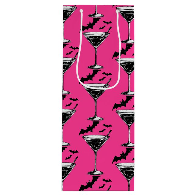Sac Cadeau Pour Bouteille Chauves-souris Martini (Devant)