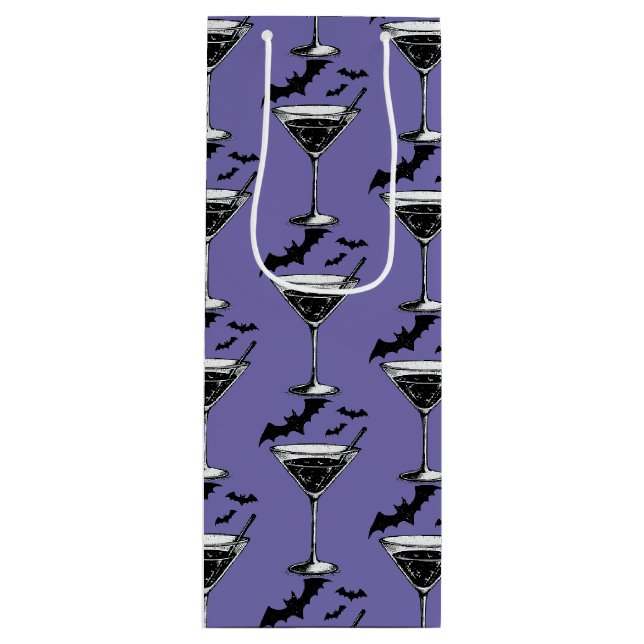 Sac Cadeau Pour Bouteille Chauves-souris Martini (Devant)