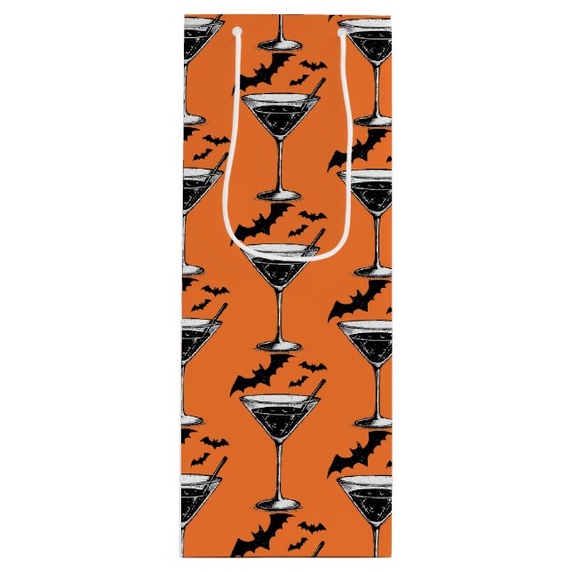 Sac Cadeau Pour Bouteille Chauves-souris Martini (Devant)