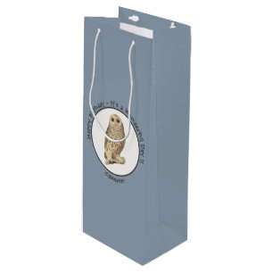 Sac Cadeau Pour Bouteille Chouette barrée - Anniversaire ou autre événement