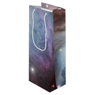 Sac Cadeau Pour Bouteille Ciel violet organique étoiles nébuleuse d'orion MO