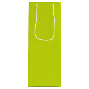 Sac Cadeau Pour Bouteille Citron amer (couleur unie)