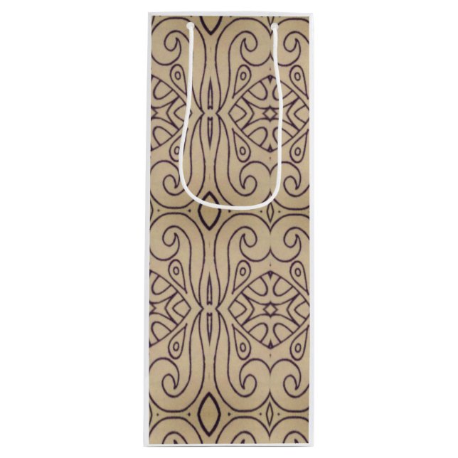 Sac Cadeau Pour Bouteille Conception abstraite Recoleta (Devant)