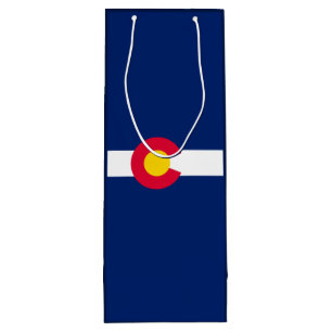 Sac Cadeau Pour Bouteille Conception du drapeau de l'État du Colorado