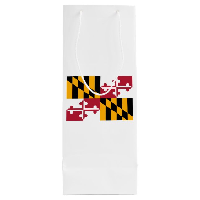 Sac Cadeau Pour Bouteille Conception du drapeau de l'État du Maryland (Dos)