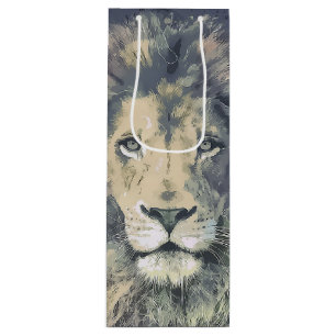 Sac Cadeau Pour Bouteille COSMIC LION KING Sac-cadeau personnalisé - Vin