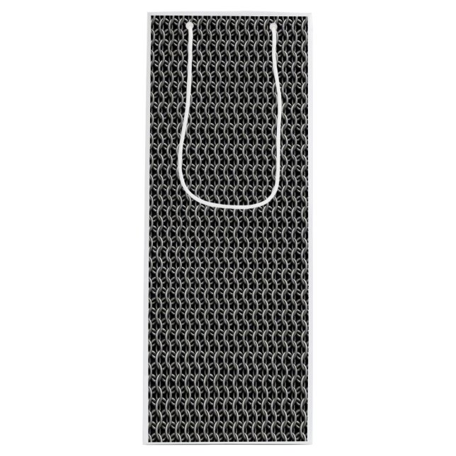 Sac Cadeau Pour Bouteille Cotte de mailles Armure Médiévale (Devant)