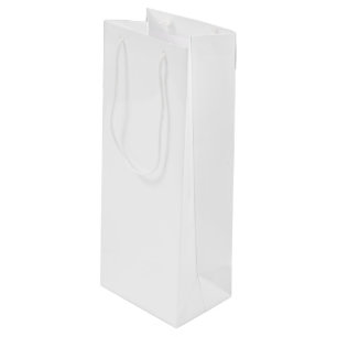 Sac Cadeau Pour Bouteille couleur blanche