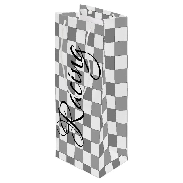 Sac Cadeau Pour Bouteille Course (Dos Angle)
