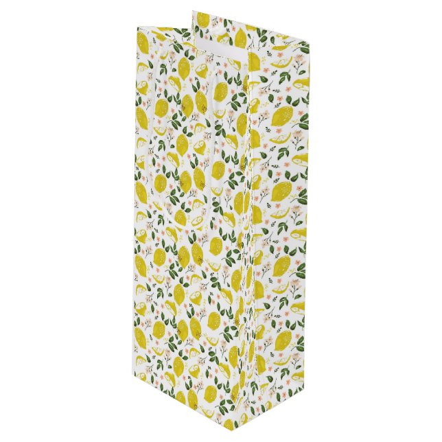 Sac Cadeau Pour Bouteille Cravate (Devant Angle)