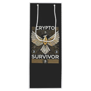 Sac Cadeau Pour Bouteille Crypto Survivor Personnaliser l'option