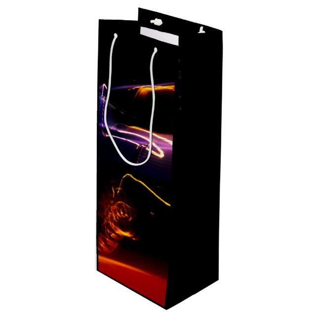 Sac Cadeau Pour Bouteille danse de voiture violette (Devant Angle)