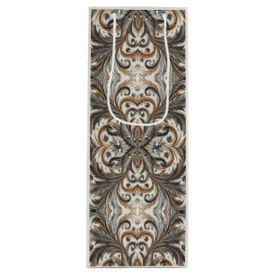 Sac Cadeau Pour Bouteille Design baroque glamour avec Parties scintillant et