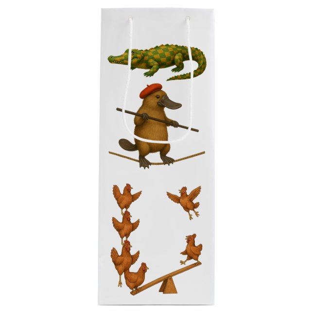 Sac Cadeau Pour Bouteille Dingaling Bros Circus acts (Devant)