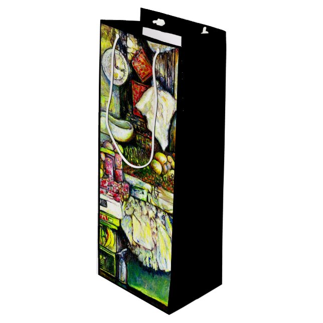 Sac Cadeau Pour Bouteille Dit pour impliquer toute l'idée (Devant Angle)