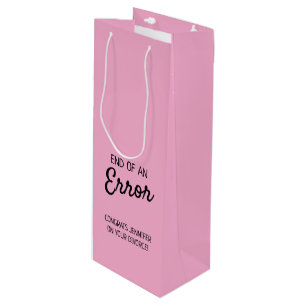 Sac Cadeau Pour Bouteille Divorce Étiquette de vin