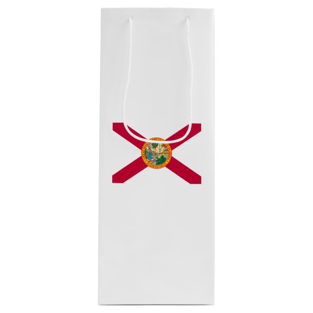 Sac Cadeau Pour Bouteille Drapeau d'État de Floride (Devant)