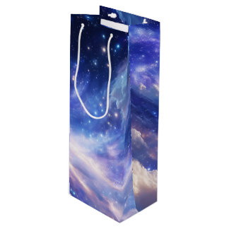 Sac Cadeau Pour Bouteille Dreamscape cosmique : Nebula scintillante et nuit 