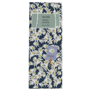 Sac Cadeau Pour Bouteille Edelweiss à la main Élégante boutique de vignoble