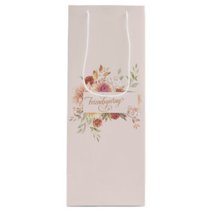 Sac Cadeau Pour Bouteille Elégant Amical Soigné