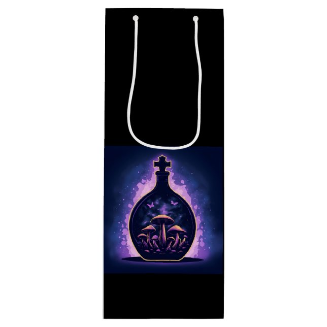 Sac Cadeau Pour Bouteille Élixir d'Améthyste (Devant)
