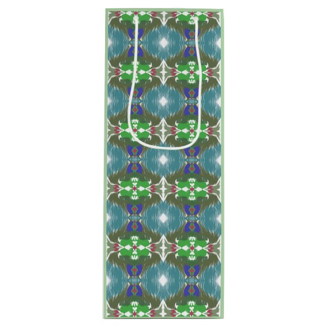 Sac Cadeau Pour Bouteille Emerald Tide Kaleidoscope (Devant)