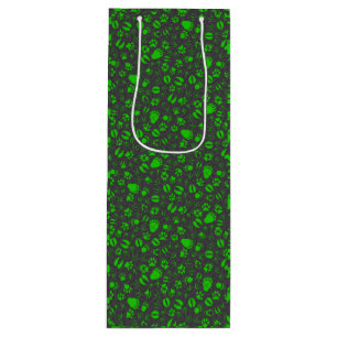 Sac Cadeau Pour Bouteille Empreintes de pied 01.b.green DGrey BG