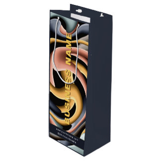 Sac Cadeau Pour Bouteille Entreprise Marque Moderne Société Promotionnelle P